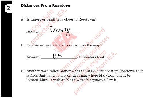 Map It Question 2a,b Sample Answer