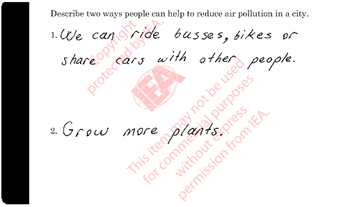 Ways to Reduce Air Pollution Sample Answer